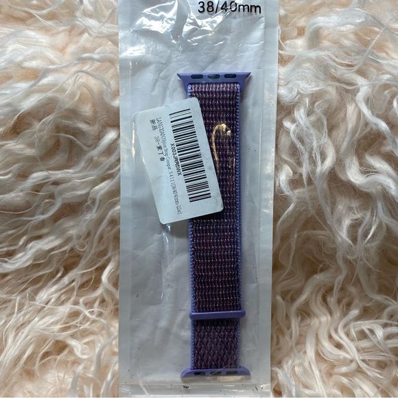 Apple Watch Nylon Sport Band Strap 38/40mm Purple NWT - Picture 1 of 3